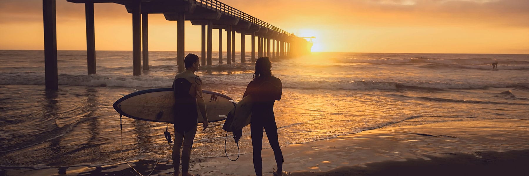 surfen ostsee sonnenuntergang